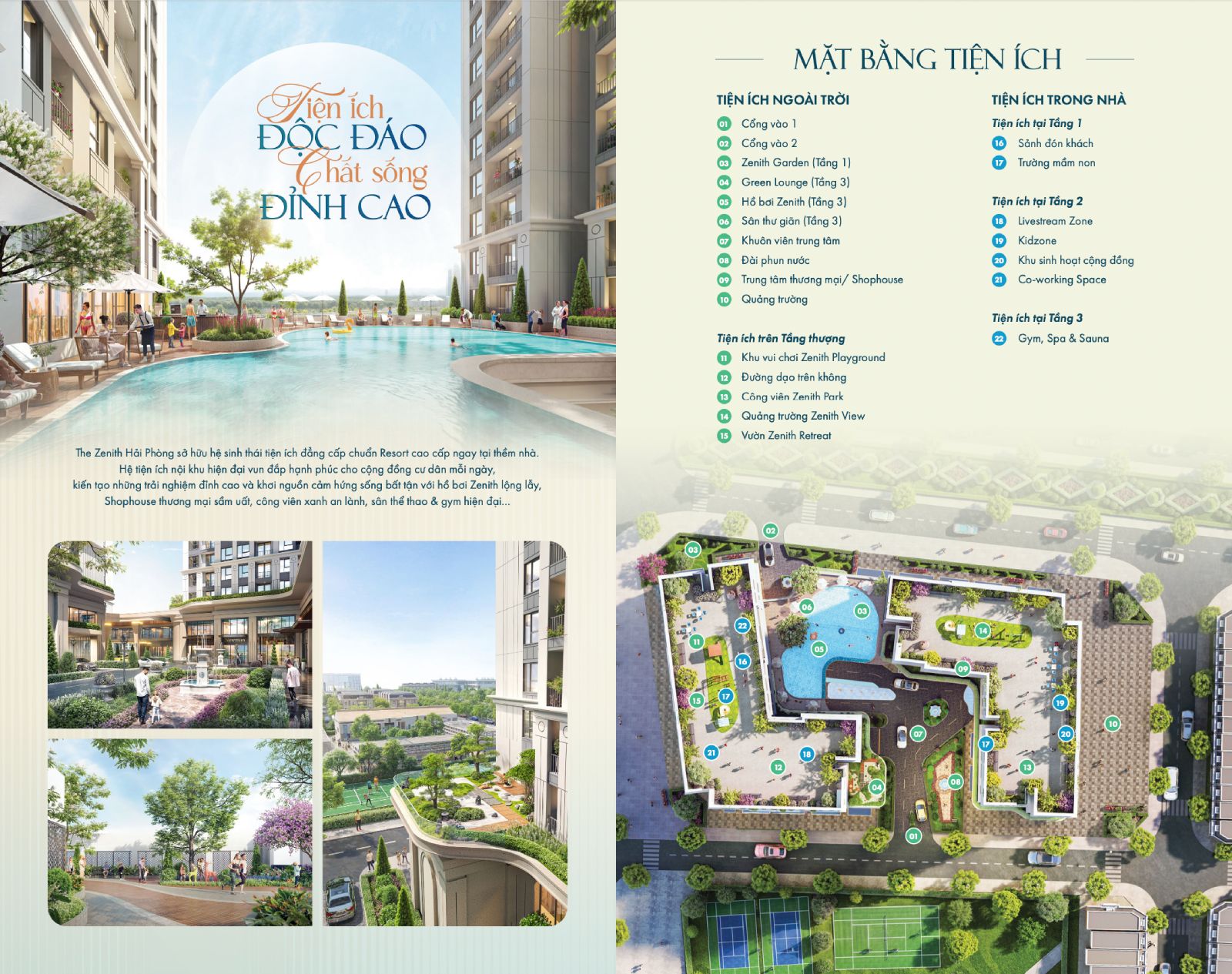 The Zenith Hải Phòng sở hữu tiện ích sống đỉnh cao