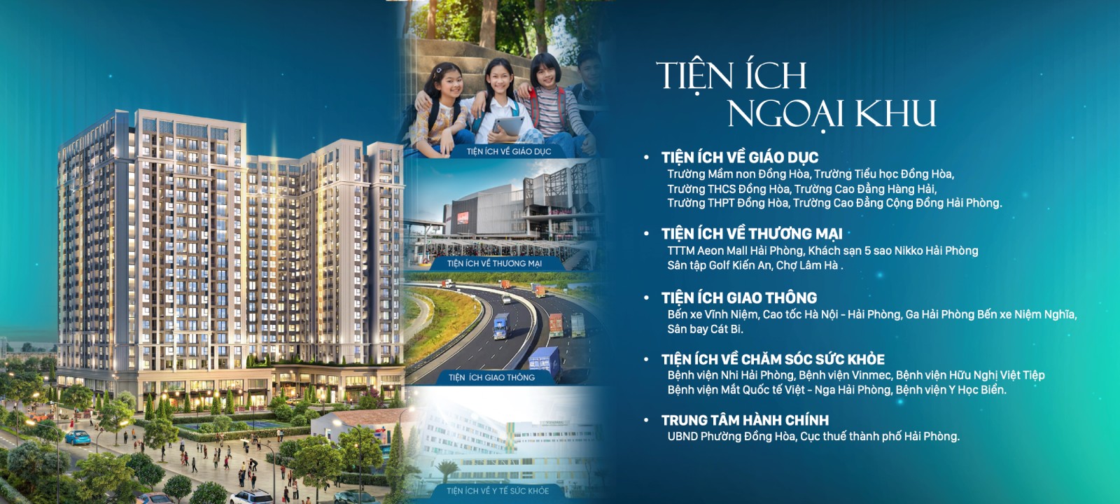 Chung cư The Zenith Hải Phòng sở hữu nhiều tiện ích nội khu đắt giá